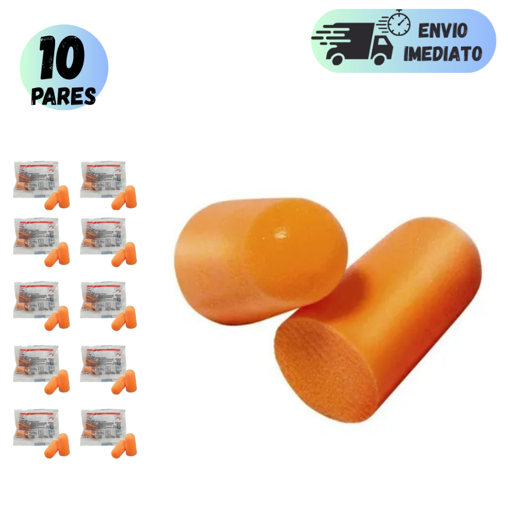 KIT 5 A 10 PROTETORES AURICULAR 3M PARA OUVIDOS SEM CORDÃO TAMPÃO ABAFADOR DE RUIDO COM PARA DORMIR