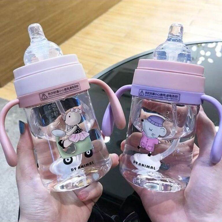 Copo Mamadeira Infantil 240ml Anti Vazamento Com C