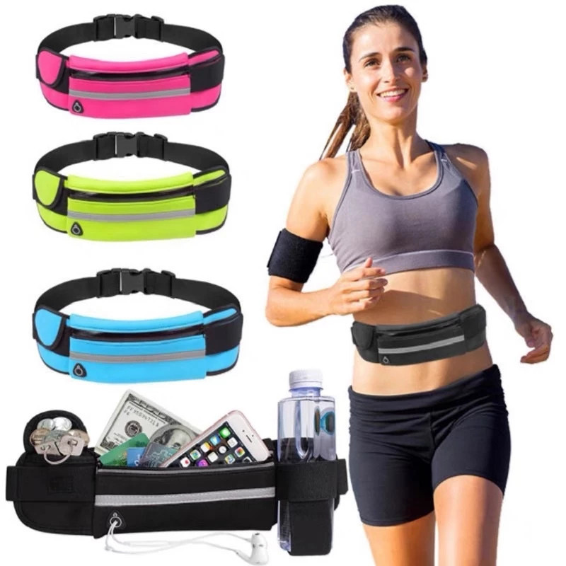 Pochete Esportiva Corrida Slim Impermeável Porta celular Porta Garrafa De Agua Caminhada Corrida Aca
