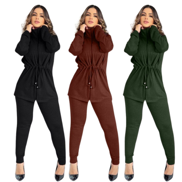 Conjunto Feminino Lanzinha Eloa Parka e Calça Mod