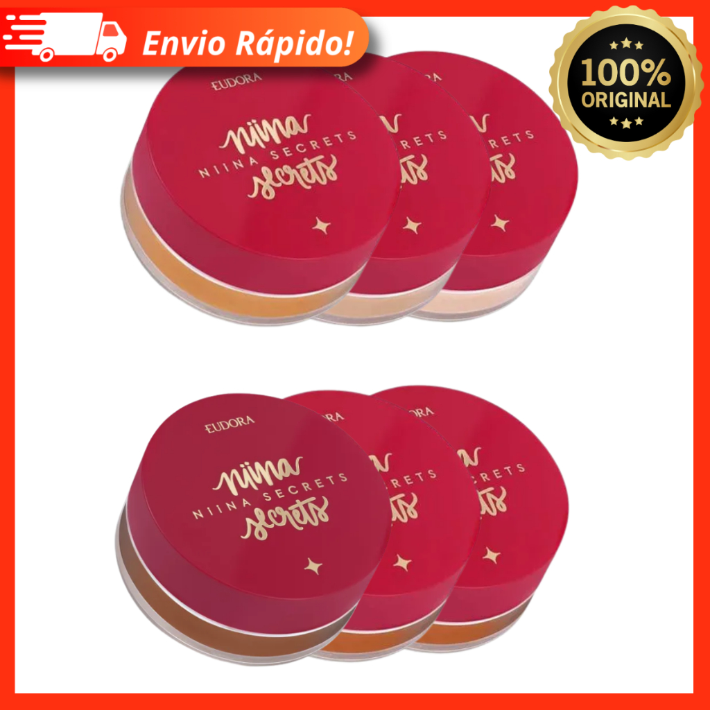 Pó Solto Ultrafino Perfect Match Niina Secrets Eudora 12g – Todas as Cores 100% Original