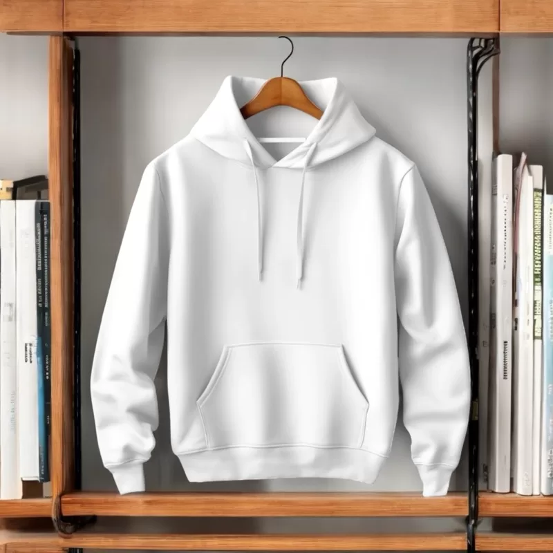 Moletom Canguru Liso Blusa de Frio Flanelado Quente com Bolso Unissex