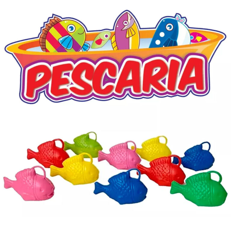 Kit 30 Peixe De Brinquedo Plástico Para Pescaria 