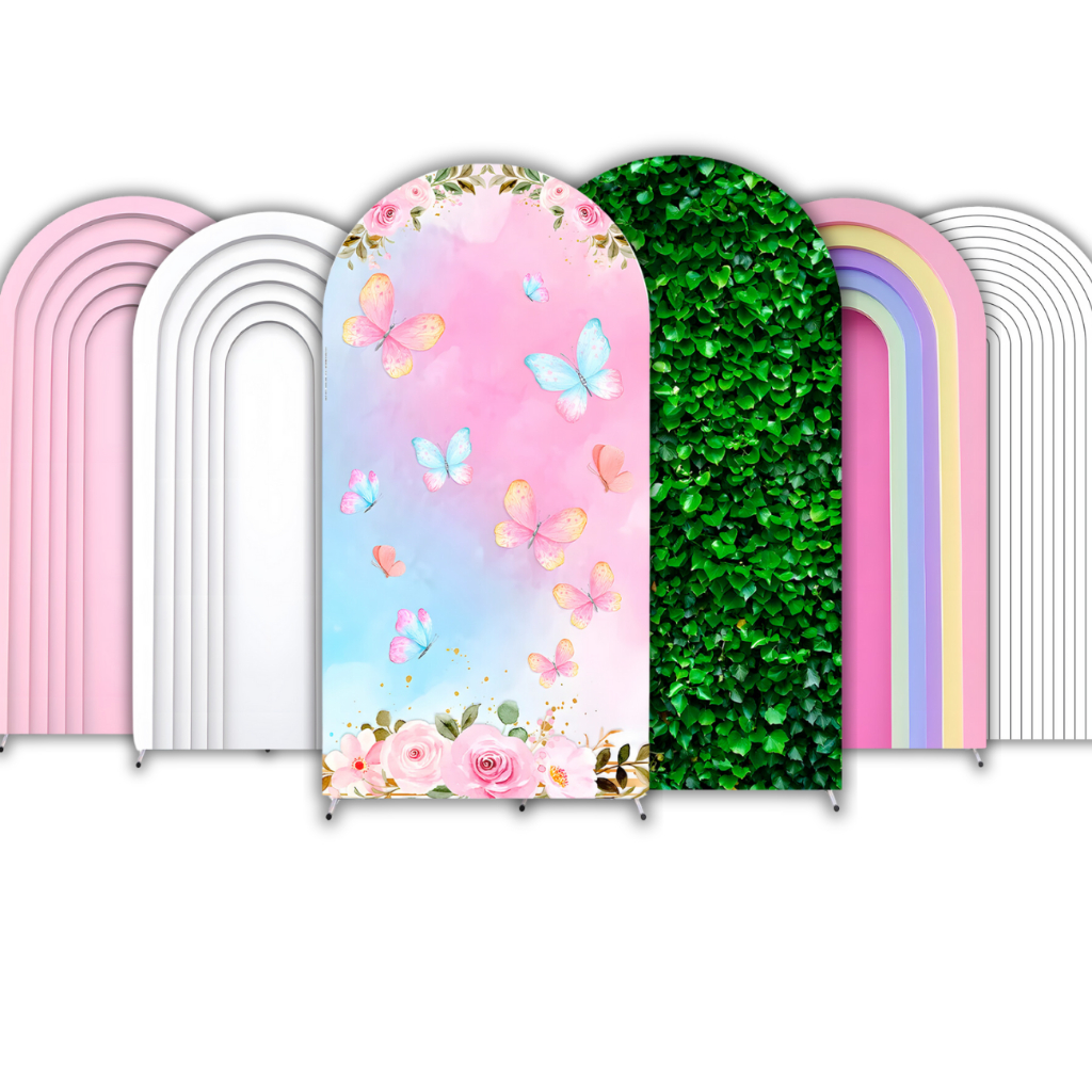 Capa Painel Romano para Decoração Tecido Elástico 2X1m Várias Modelos e Cores Aniversário Casamento