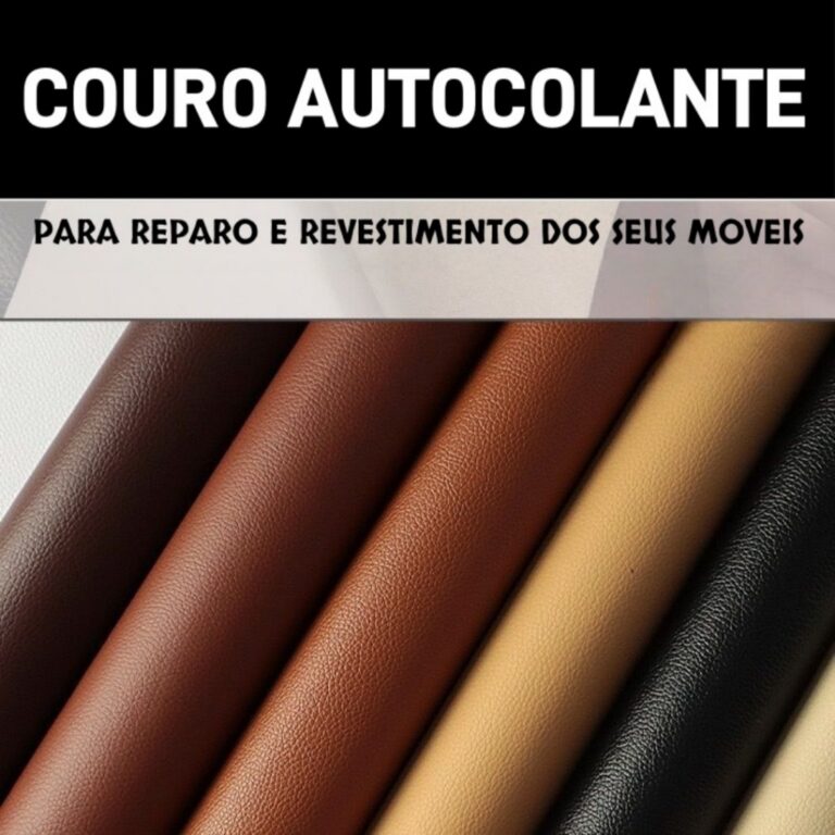 Couro Sintético Auto Colante Para Reparo E Revest