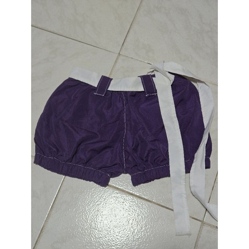 short infantil roxo tam 3.4 anos