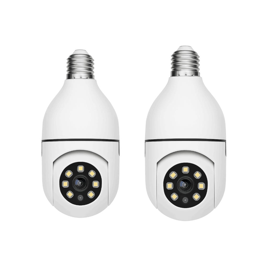 Câmeras Lâmpada Wi-Fi 360° com Visão Noturna e Controle pelo Celular  Fácil Instalação