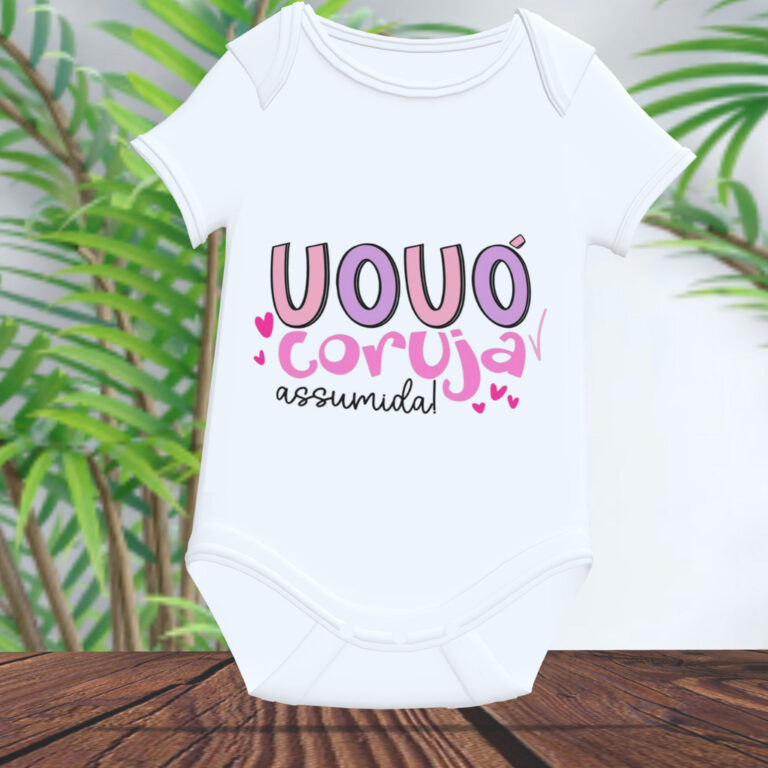 Body Bebê Personalizado Vovó Coruja Sua Arte Sua