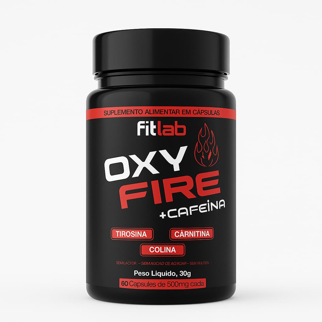 Termogênico e inibidor de apetite -Oxy Fire -60 Cápsulas- Fitlab