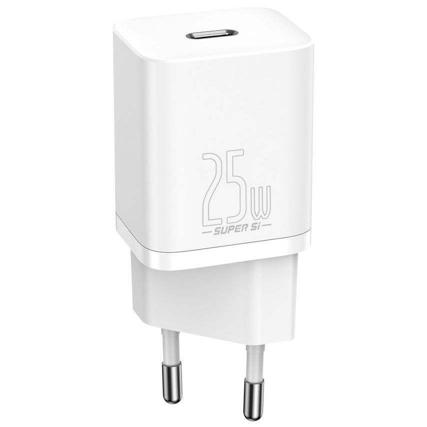 Carregador de Parede USB-C Baseus CCSP020102 Super Si 25 W – White