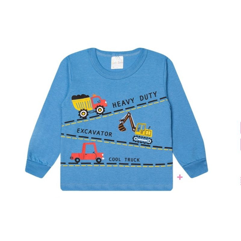 Camiseta infantil manga longa em malha menino Catolele tamanho 1 ao 3 2756