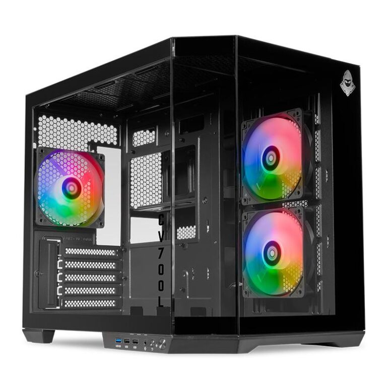 Gabinete Gamer Mancer CV700L, Mid Tower, Lateral D
