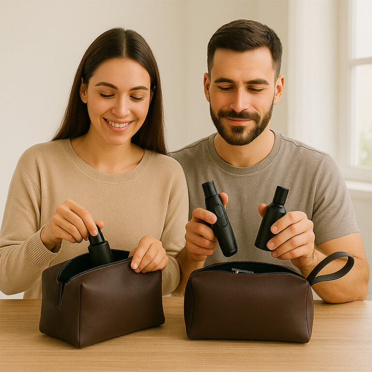 Kit Casal De Necessaires Compactas Estilo Casual R