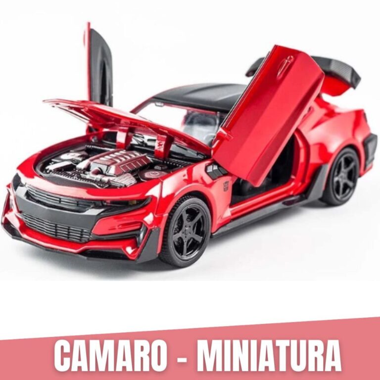 Camaro Vermelho lançamento Miniatura Colecionáve