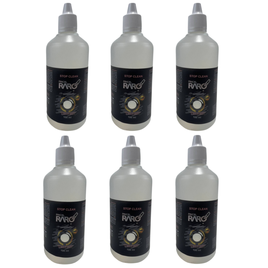 Kit 6 Limpador Especial P/ Quadro Branco Stop Clean 100ml