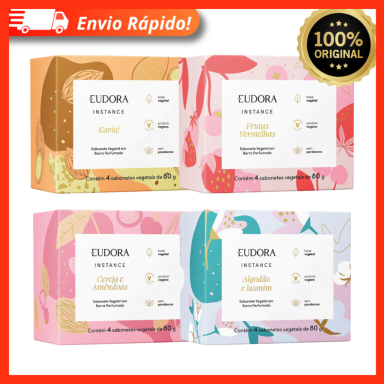 Sabonete Vegetal Em Barra Perfumado Instance 4x80g