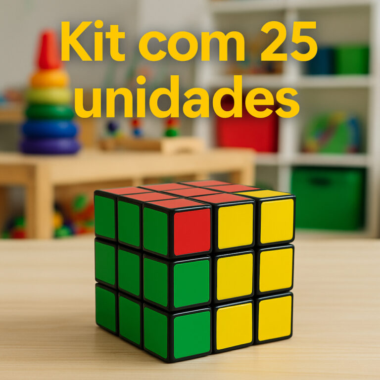 Kit 25 Cubos Mágicos Profissional Brinde Lembranc