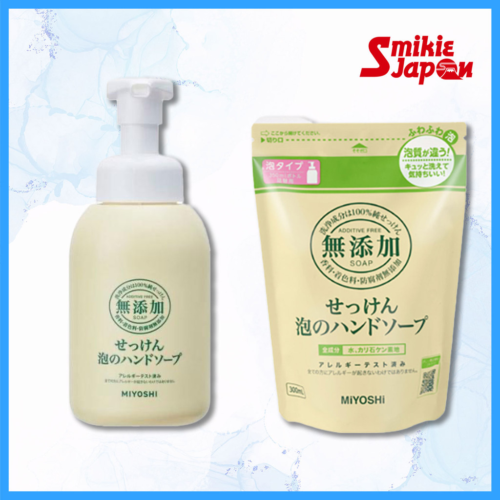 MIYOSHI Soap Additive Free Foam Hand Soap 350mL / Refill 300mL Direct From Japan