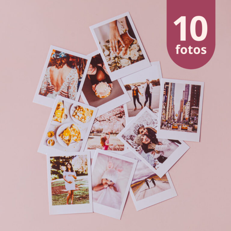 Kit 10 Fotos Mini – Revelação Profissional