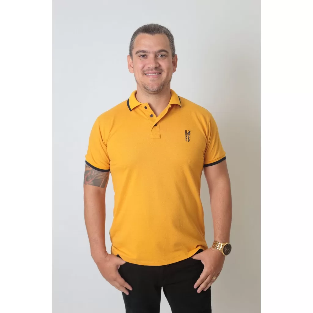 Camisa Polo Mostarda