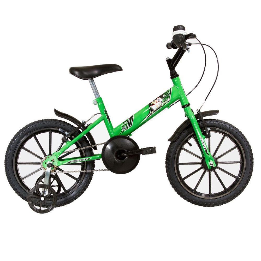 Bicicleta Bicicletinha Infantil Ultra Kids T Aro 16 Verde E Preto – Ultrabike