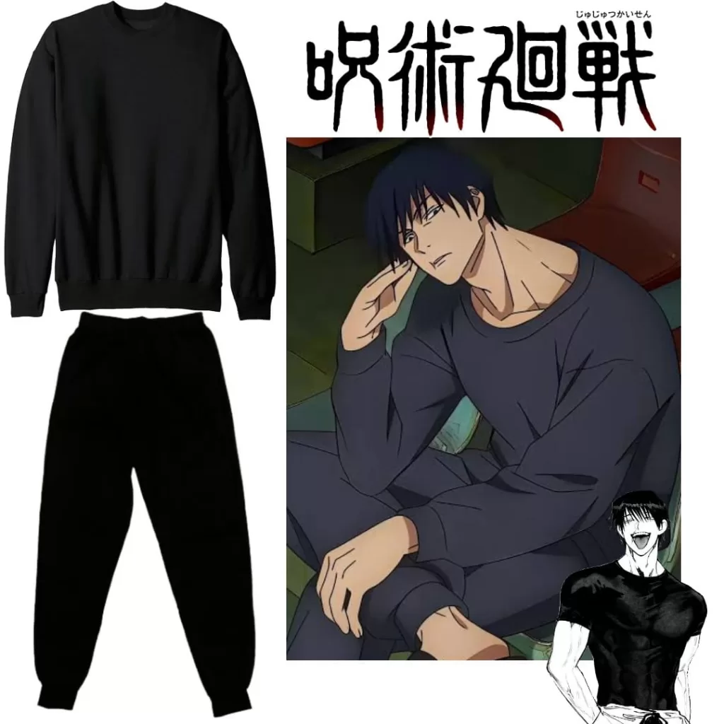 Conjunto moletom Toji Fushiguro Jujutsu kaisen anime cosplay