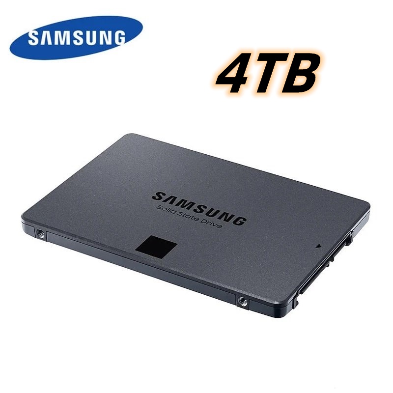 4TB Samsung SSD 870 QVO 2.5  SATA (1TB/2TB/4TB)/Unidade De Estado Sólido V-NAND/Até 530 MB/(MZ77Q1T0