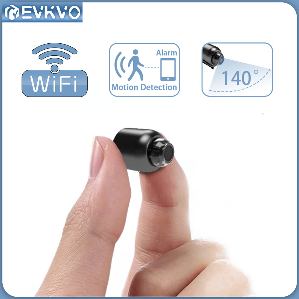 Câmera De Segurança CCTV 1080P Super Mini Sem Fio De 140 Graus De Ângulo Amplo WIFI IP De Detecção D