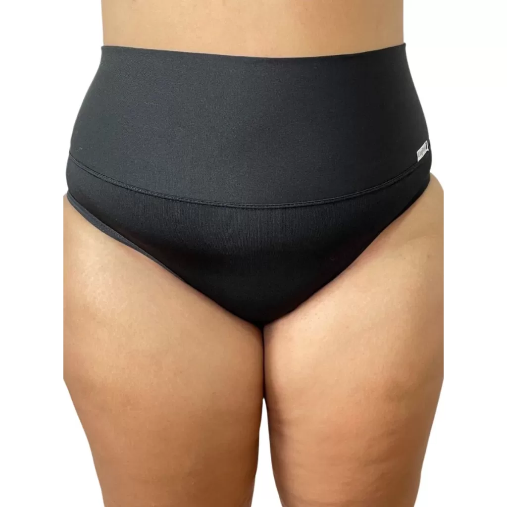 Kit 2 Calcinhas Cinta Modeladora Plus Size Cintura Alta Conforto Lingerie
