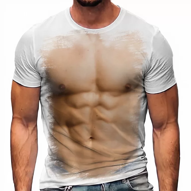 Camiseta Barriga Tanquinho Corpo Sarado Musculo Fo