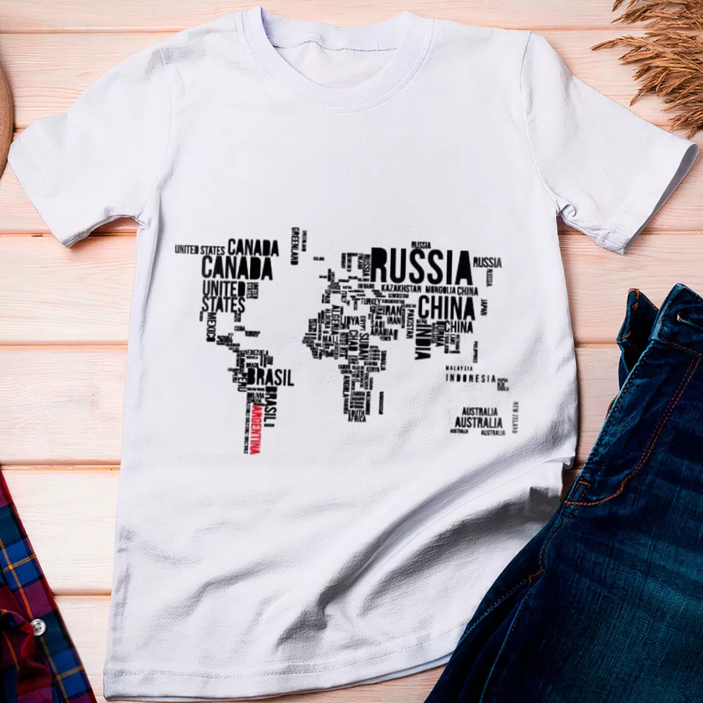 Camiseta Mapa Múndi Vintage 014 – Dicelli