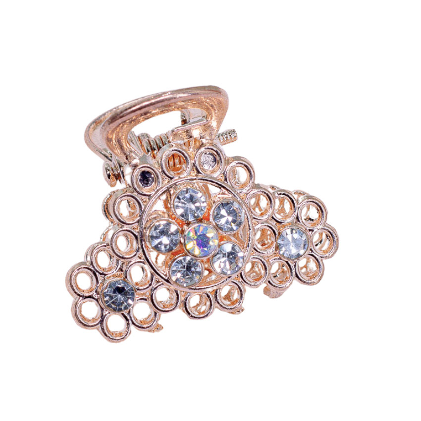 Piranha Para Cabelo Pequena com Strass