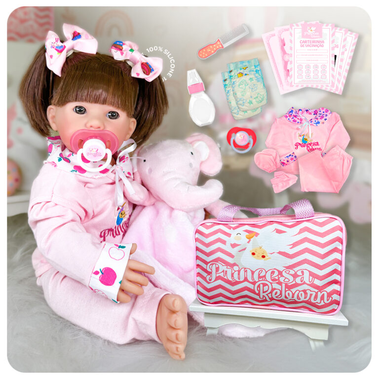 Boneca Bebe Reborn Silicone Menina Realista Comple