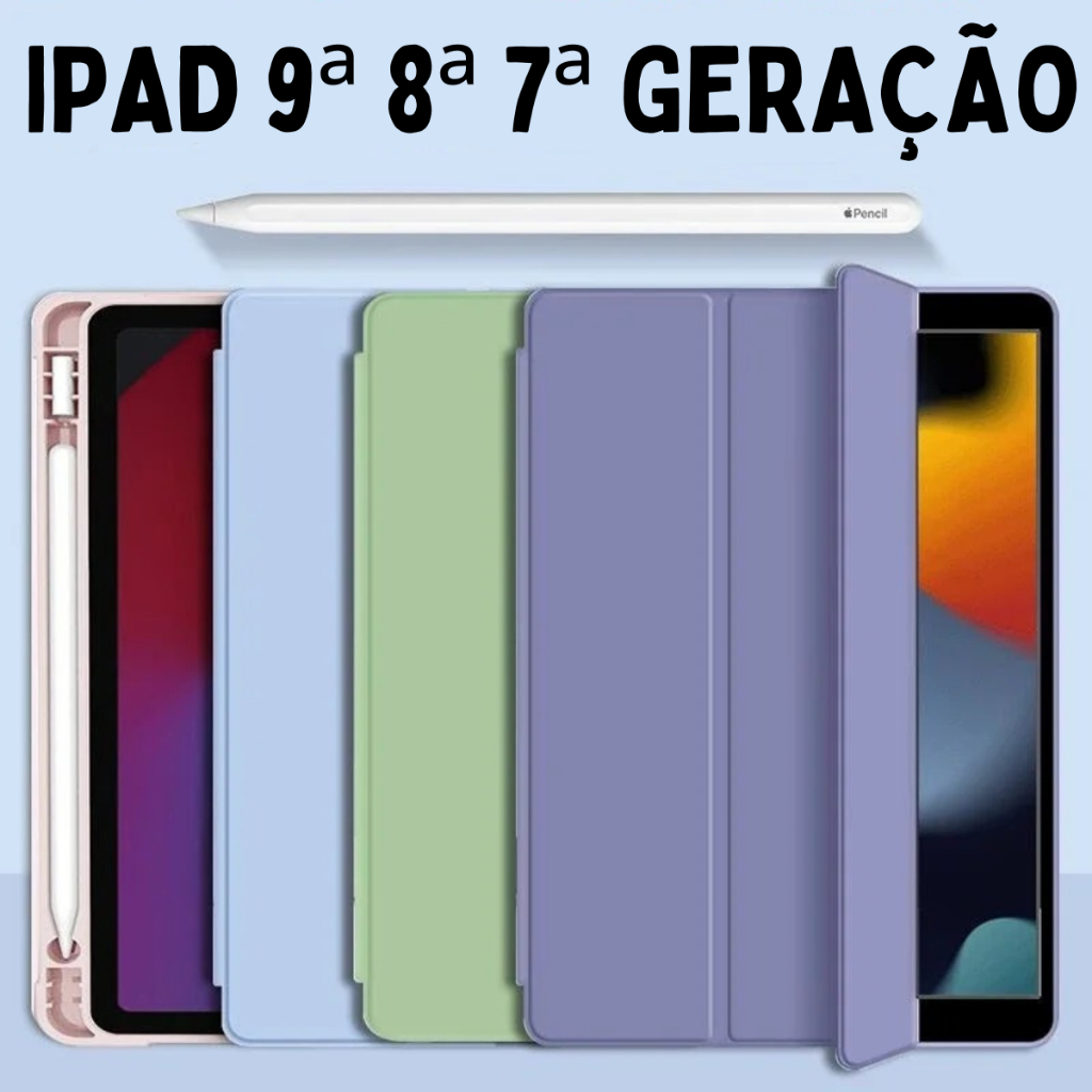Capa Capinha Case para Ipad 9. 8. 7. Geração Tablet