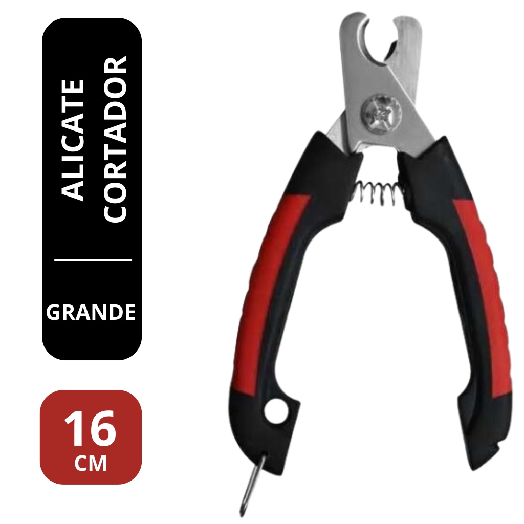 Alicate cortador de unha cachorros grande para cães pets dog profissionais s/ lixa