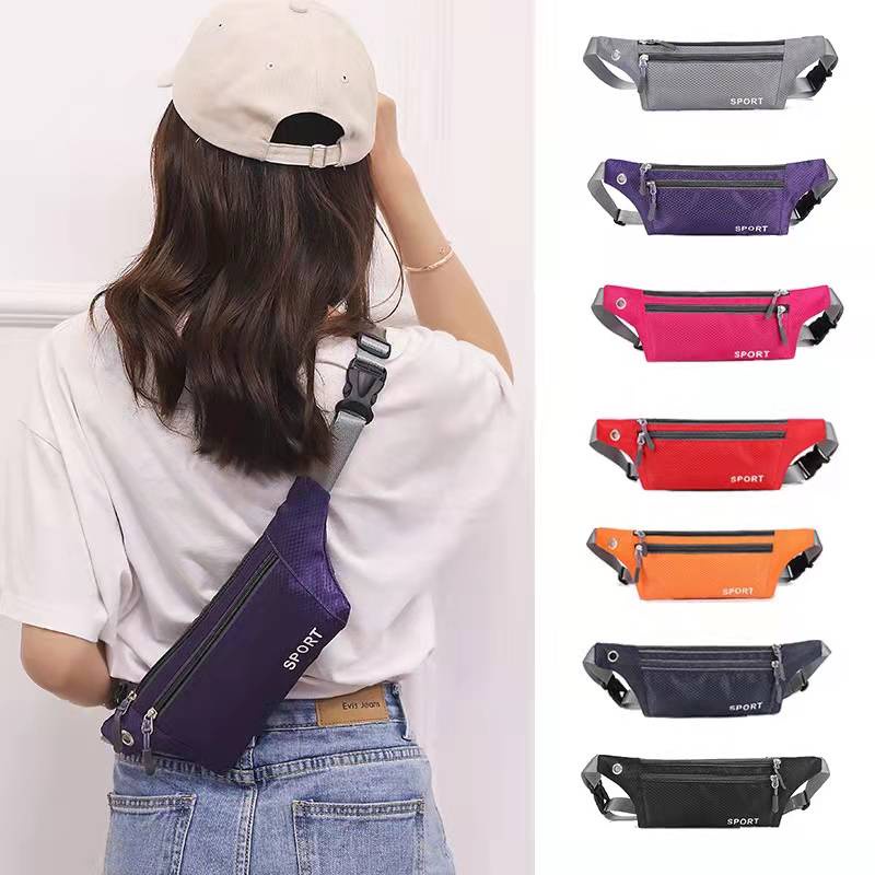 Pochete Impermeável Slim Doleira Cinta Fitness Celular 7 Polegadas Corrida Academia Sport