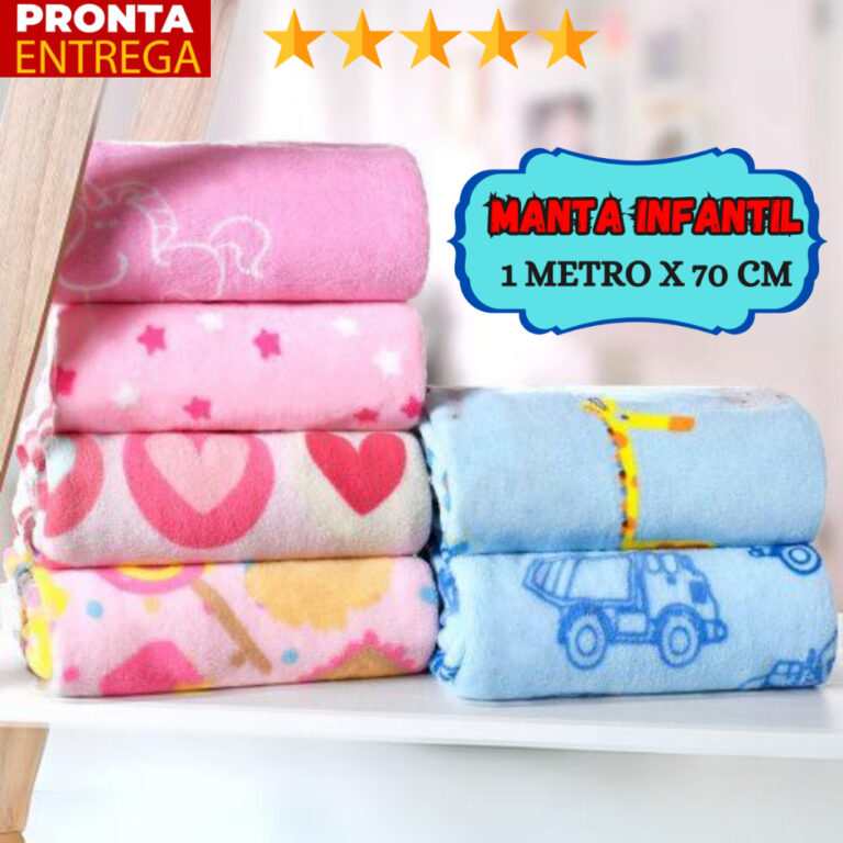 Manta Soft Microfibra Para Bebê Infantil Inverno 
