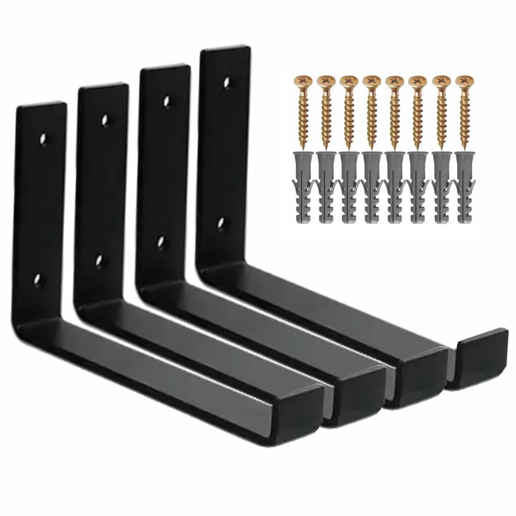 Kit 4 Peças Mão Francesa Invertida 20cm Ferro Resistente