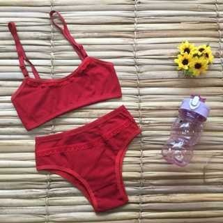 Kit 3/2/1 Conjunto Infantil Canelado Top e Calcinh