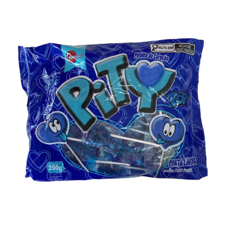 Pirulito Barato Coração Pinta Lingua c/50un Pity