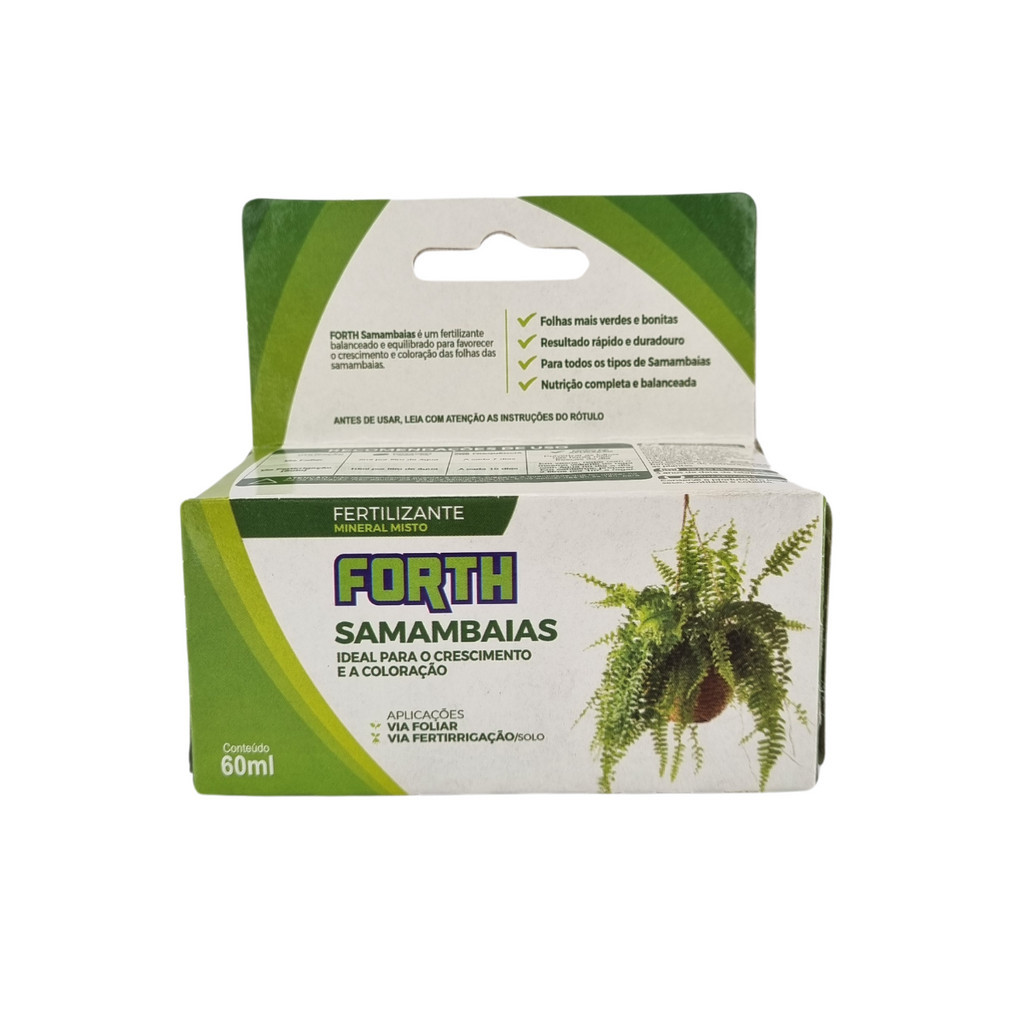 Forth Fertilizante Para Samambaias 29 Unid Liquido Concentrado 60ml