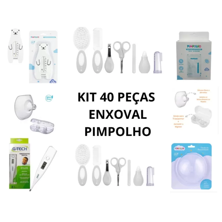 Kit 40 Peças Higiênico Bebê Enxoval Pimpolho Re