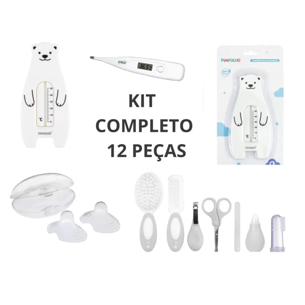 Kit 12 Higiênico Bebê Enxoval Chá Revelação Recém Nascido