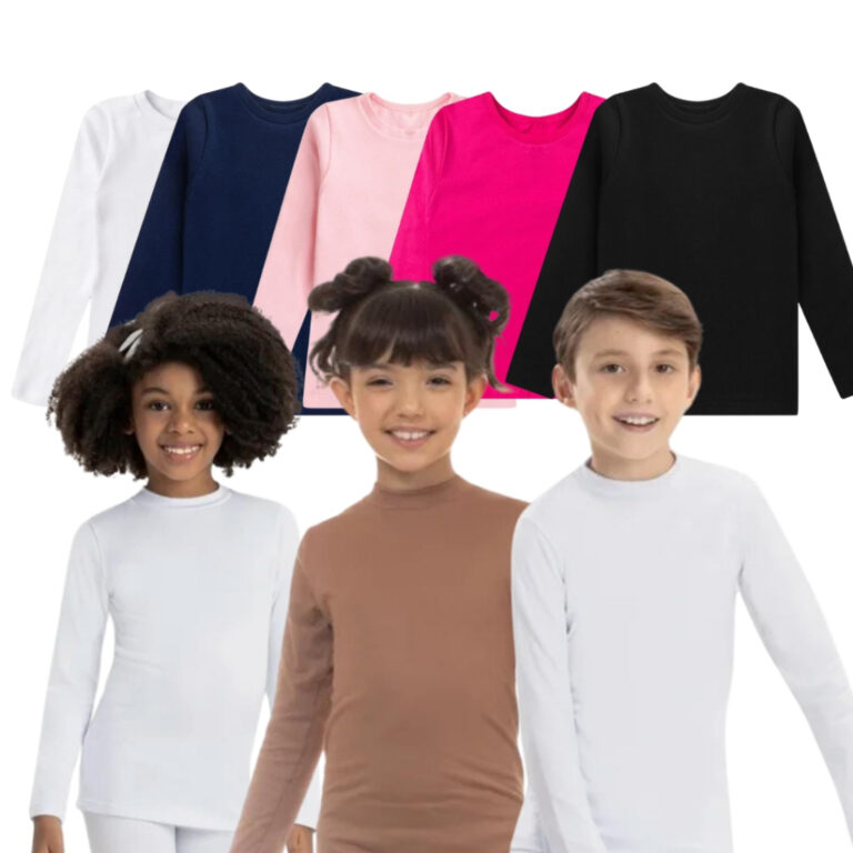 Blusa Térmica Feminina E Masculina Infantil Gola 