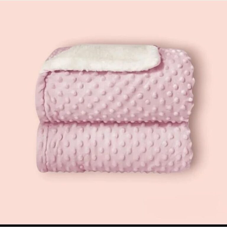 Cobertor Luxo Para Bebê Dupla Face Soft Bolha Com