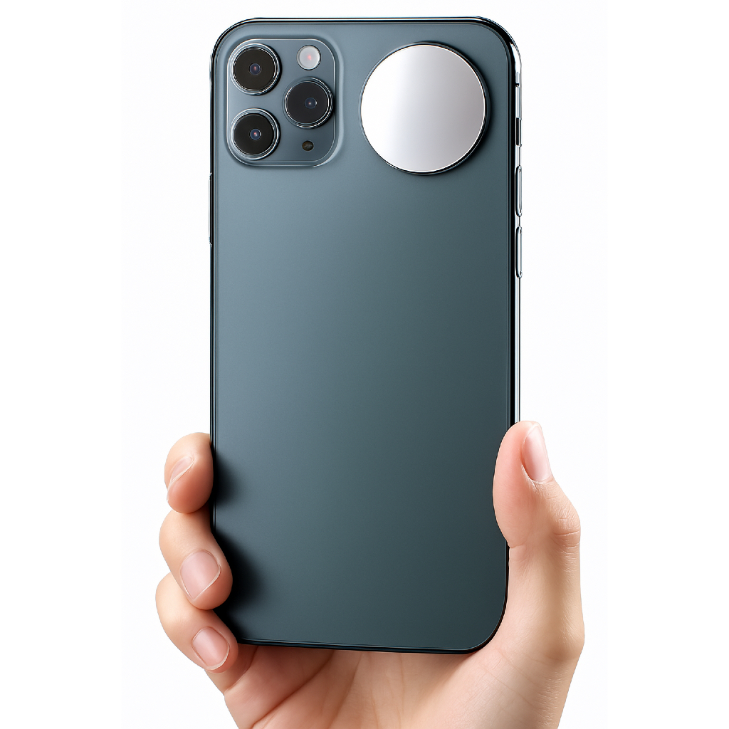 Espelho para Selfie para iPhone e Android Use Câmera Traseira Fotos Profissionais Ideal para Vlog In