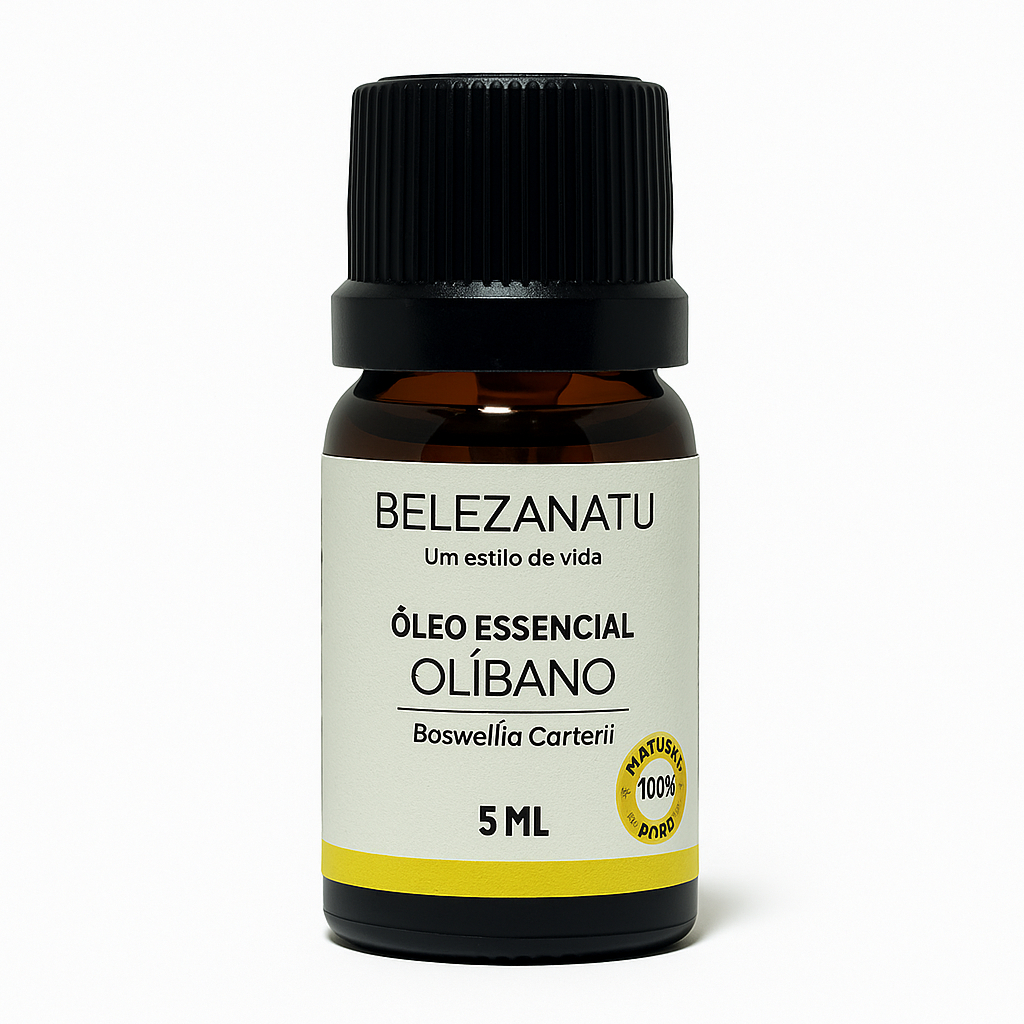 ÓLEO ESSENCIAL BELEZANATU OLÍBANO 5ML REJUVENESCEDOR 100% PURO OIL TRATAMENTO DE PELE