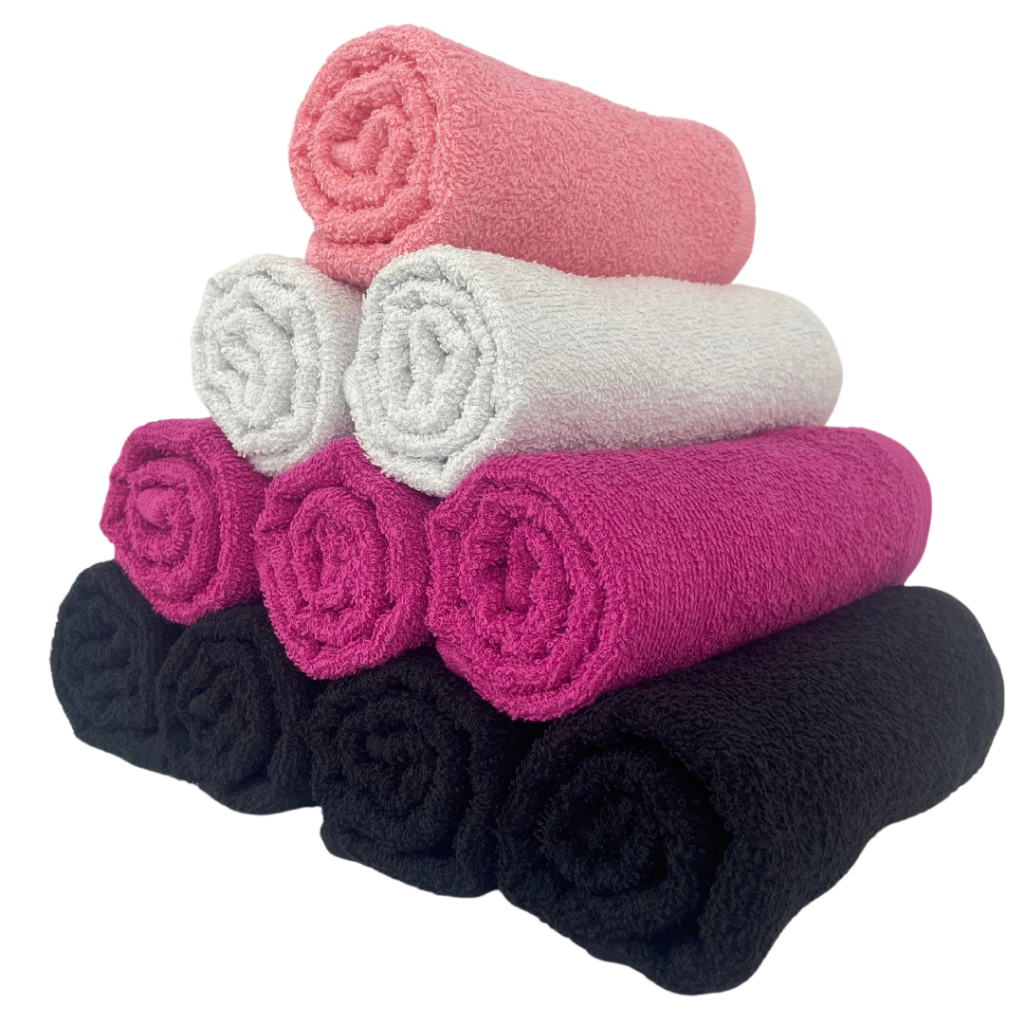 Kit 5pçs Toalhas de Salão, Rosto, Mãos Maisa 43x70cm 100%Algodão Várias Cores