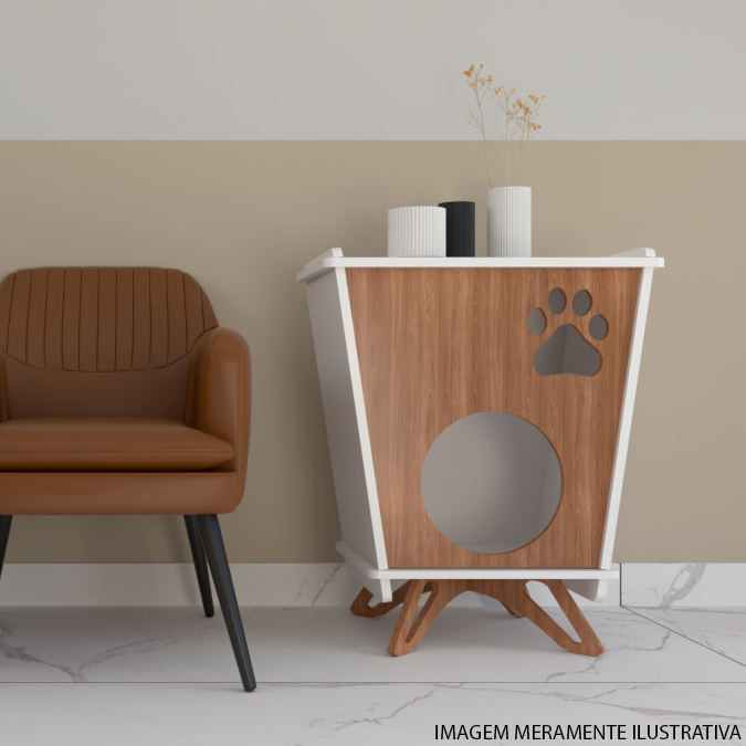 Mesa de Canto Gato Cachorro Pet Pet MDF Luxo