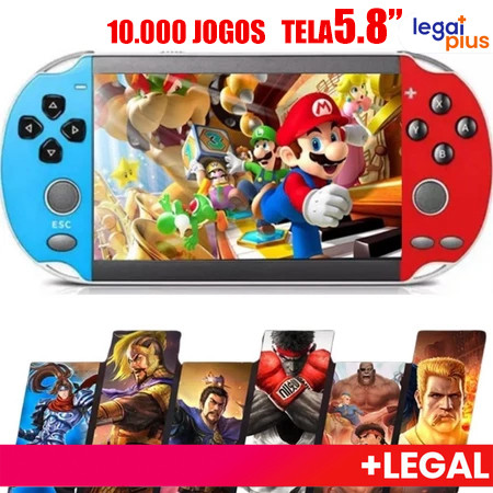 10000 Jogos Retro 16GB Console de Mão Memoria Exp